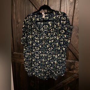 Pure Energy 2x V-neck blouse, colorful